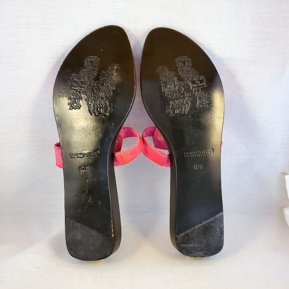 Lilly Pulitzer Phipps Slide Princess Pink Patent Leather Sandals Size 10B NWOB - Picture 4 of 10